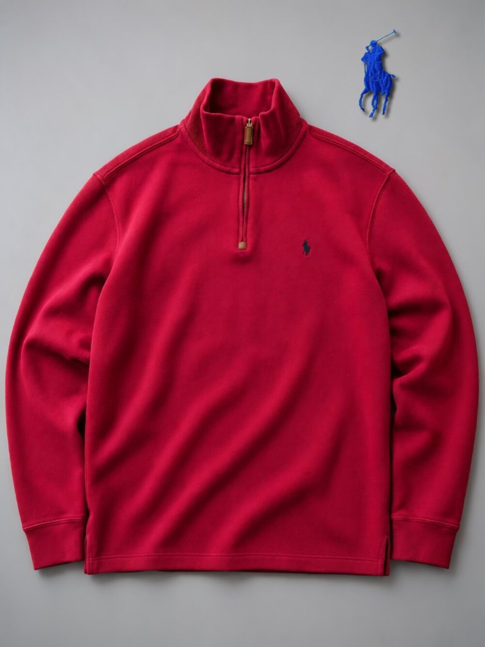 Polo Ralph Lauren Burgundy Half-Zip Pullover Men's L